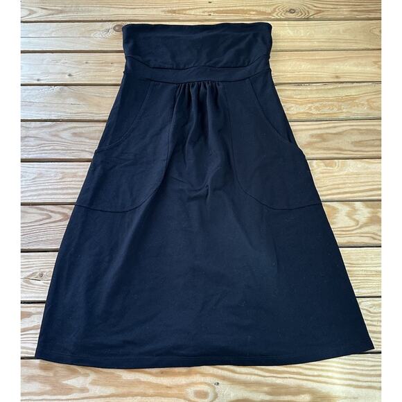 Susana Monaco Strapless Jersey Dress Size Large Women’s Black - Picture 1 of 7